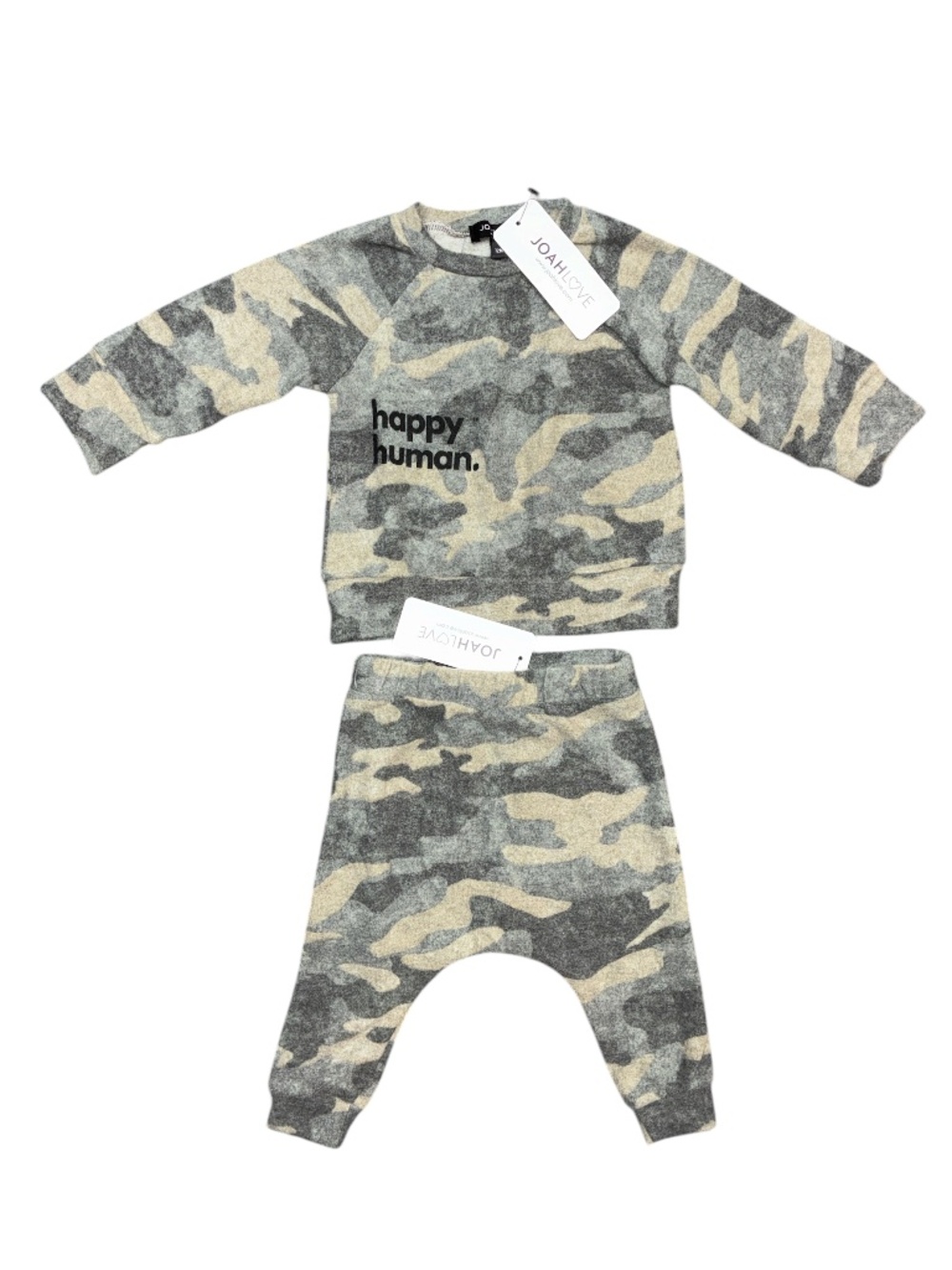 Joah Love Olive Camo Set Size 12 Months NWT